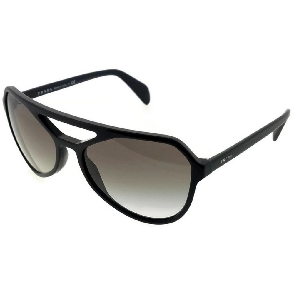 Prada Black Frame Sunglasses with Gray Gradient Lenses